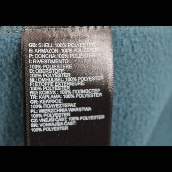 THE NORTH FACE 1/4 ZIP SOFT FLEECE PULLOVER IN TEAL BLUE MEN'S XXL - Picture 5 of 6